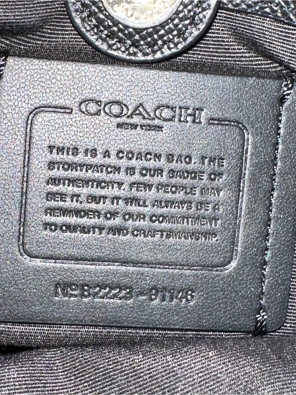 Coach Mini Lillie Carryall Black Crossgrain Leather Satchel Gold Hardware F57545